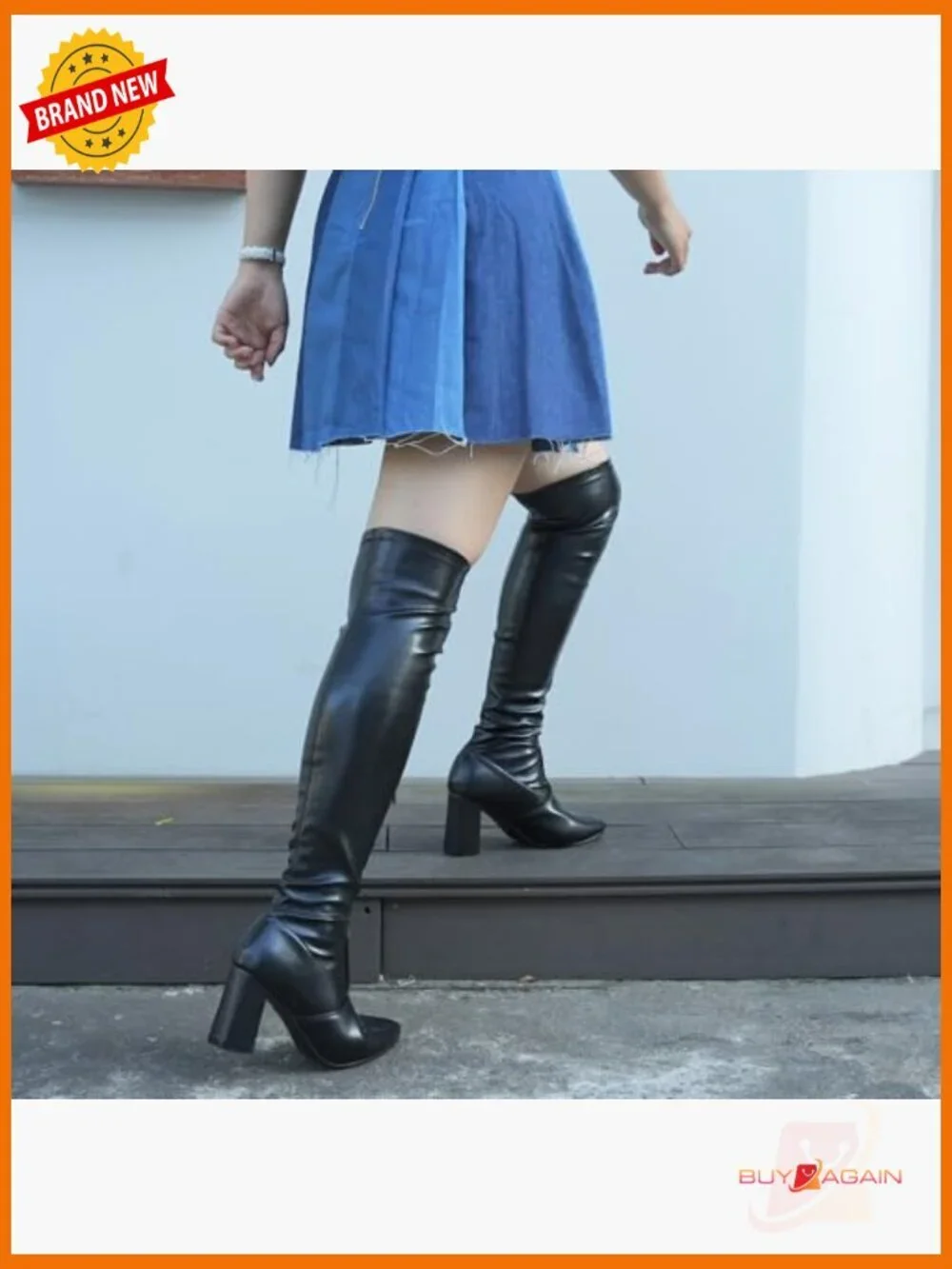 Women's Over The Knee Boots Pointy Toe High Heel Fall Fashion Vegan